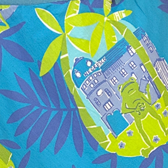 Lilly Pulitzer Skirt Negresco Lagoon Serenading Frog Print A Line White Label - Picture 9 of 14